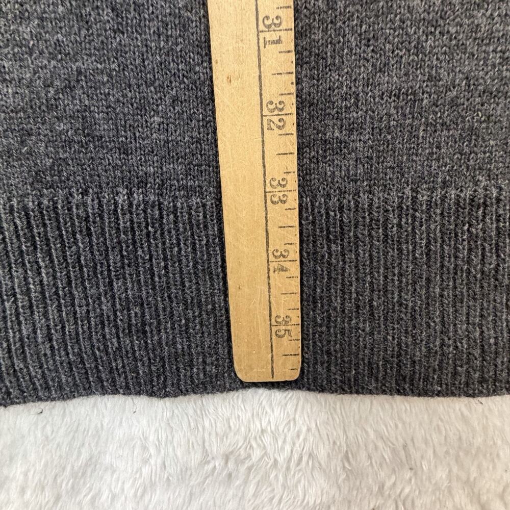 Beach Lunch Lounge Gray Collared V-neck Sweater Dress Size S 4-6 NWT BLL - Picture 9 of 12